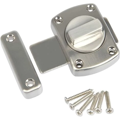 AOUGO Loquet De Porte En Alliage De Zinc Avec 6 Vis Loquet De Porte De Sécurité Loquets Crochet De Porte Pour Sécurité Maison Salle De Bain Chambre WC Petit Loquet 3 AOUGO Loquet De Porte En Alliage De Zinc Avec 6 Vis Loquet De Porte De Sécurité Loquets Crochet De Porte Pour Sécurité Maison Salle De Bain Chambre WC Petit Loquet