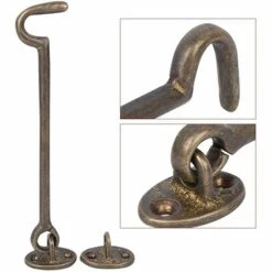 GUAZHUNIFR Loquets De Fenêtre Vent Brace Style Chinois Loquets De Fenêtre En Laiton Antique Sécurité Fenêtre Séjour Vent Brace(Bronze)，GU.B/bon -Portail Soldes Boutique 58666246 3