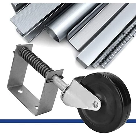 GUAZHUNIFR 4" Roue De Porte En Caoutchouc, Roulette Pivotante à Ressort, Roulette Charge Lourde,GU.B/bon 5 GUAZHUNIFR 4" Roue De Porte En Caoutchouc, Roulette Pivotante à Ressort, Roulette Charge Lourde,GU.B/bon – Image 3