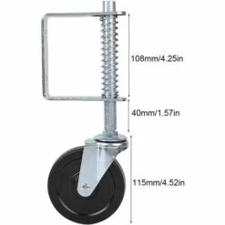GUAZHUNIFR 4" Roue De Porte En Caoutchouc, Roulette Pivotante à Ressort, Roulette Charge Lourde,GU.B/bon 11 GUAZHUNIFR 4" Roue De Porte En Caoutchouc, Roulette Pivotante à Ressort, Roulette Charge Lourde,GU.B/bon -Portail Soldes Boutique 58666259 5