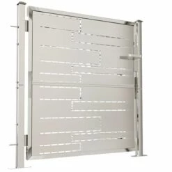 INLIFE Portail De Jardin 100x100 Cm Acier Inoxydable - Argent 9 INLIFE Portail De Jardin 100x100 Cm Acier Inoxydable - Argent -Portail Soldes Boutique 58690901 3