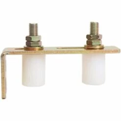 TINOR Guide De Glissière Guide De Poteau Post Rouleaux à Double Rouleau De Nylon Réglable L Support De Poteau Arrière Pour Portes Coulissantes(14.5*6cm)