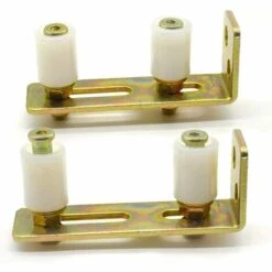 TINOR Guide De Glissière Guide De Poteau Post Rouleaux à Double Rouleau De Nylon Réglable L Support De Poteau Arrière Pour Portes Coulissantes（14.5*6cm） -Portail Soldes Boutique 59145732 3