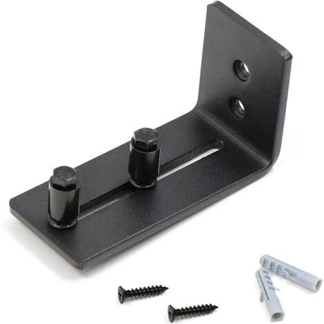 TINOR Guide De Roulement Pour Porte Coulissante - Avec 2 Roulettes - Pour Portes Coulissantes - Noir 3 TINOR Guide De Roulement Pour Porte Coulissante - Avec 2 Roulettes - Pour Portes Coulissantes - Noir