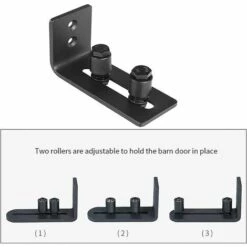 TINOR Guide De Roulement Pour Porte Coulissante - Avec 2 Roulettes - Pour Portes Coulissantes - Noir 9 TINOR Guide De Roulement Pour Porte Coulissante - Avec 2 Roulettes - Pour Portes Coulissantes - Noir -Portail Soldes Boutique 59146044 3