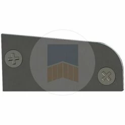 PORTAC Paire De Caches De Finition En Aluminium Pour Profil De Guidage Ou Cache Crémaillère Evolution | Brut - Brut