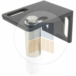 PORTAC Support En Aluminium Avec Doigt De Guidage. | Blanc Ral 9016 - 40 - Simple - Blanc Ral 9016