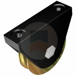 PORTAC Galet En Acier Gorge U Sur Chape En Aluminium. | Brut - Sans - Acier Zingué - Brut