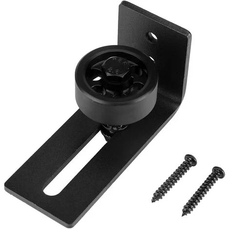 CATHERINE Guide De Plancher De Porte De Grange Support Mural Réglable Pour Guide De Rouleau En Acier Au Carbone à Montage Mural Pour Fond De Grange 4 CATHERINE Guide De Plancher De Porte De Grange Support Mural Réglable Pour Guide De Rouleau En Acier Au Carbone à Montage Mural Pour Fond De Grange – Image 2