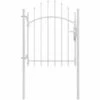 NOVA Porte De Jardin En Porte D'acier Pour Les étrangers Blancs Taille : 1x1,75 M -Portail Soldes Boutique 59995299 1