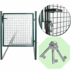 FIMEI Portail De Clôture à Porte Simple Acier Enduit De Poudre -Portail Soldes Boutique 60589163 3