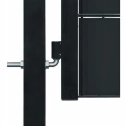 INLIFE Portail De Clôture PVC Et Acier 100x204 Cm Anthracite 8 INLIFE Portail De Clôture PVC Et Acier 100x204 Cm Anthracite -Portail Soldes Boutique 60598962 3