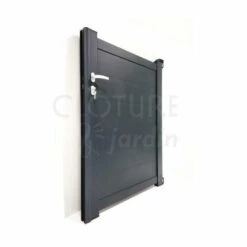 CLOTURE & JARDIN Portillon Aluminium Gris Anthracite - Plein - 1,40 Mètre - Gris Anthracite (RAL 7016) 8 CLOTURE & JARDIN Portillon Aluminium Gris Anthracite - Plein - 1,40 Mètre - Gris Anthracite (RAL 7016) -Portail Soldes Boutique 60714259 3