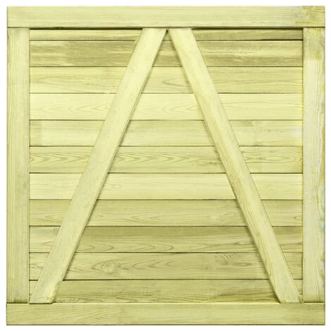 FIMEI Portail De Jardin Bois De Pin Imprégné 100 X 100 Cm 6 FIMEI Portail De Jardin Bois De Pin Imprégné 100 X 100 Cm – Image 4