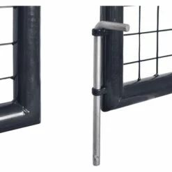 FIMEI Portail En Maille De Jardin Acier Galvanisé 289x75 Cm Gris 11 FIMEI Portail En Maille De Jardin Acier Galvanisé 289x75 Cm Gris -Portail Soldes Boutique 60970474 5