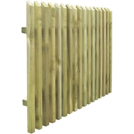 FIMEI Porte De Jardin En Piquets Bois De Pin Imprégné 100 X 75 Cm 6 FIMEI Porte De Jardin En Piquets Bois De Pin Imprégné 100 X 75 Cm – Image 4