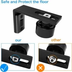 JOORRT Ajustable Guide De Plancher Mur / Porte Guide Inférieur Pour Porte En Bois Coulissante 10 JOORRT Ajustable Guide De Plancher Mur / Porte Guide Inférieur Pour Porte En Bois Coulissante -Portail Soldes Boutique 61130180 4