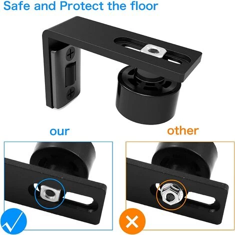 JOORRT Ajustable Guide De Plancher Mur / Porte Guide Inférieur Pour Porte En Bois Coulissante 6 JOORRT Ajustable Guide De Plancher Mur / Porte Guide Inférieur Pour Porte En Bois Coulissante – Image 4