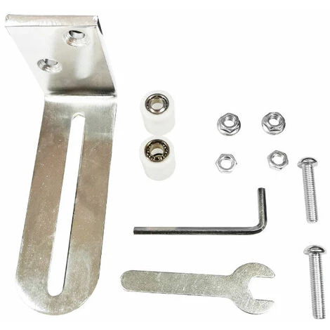 NAXUNNN Guide Au Sol Guide Porte Coulissante Guide De Porte Montage Mural Roulements à Billes à Guidage Argent 4 NAXUNNN Guide Au Sol Guide Porte Coulissante Guide De Porte Montage Mural Roulements à Billes à Guidage Argent – Image 2