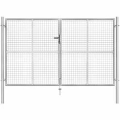 FIMEI Porte De Jardin Acier Galvanisé 306x200 Cm Argenté