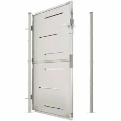 TRUE DEAL Portail De Jardin 100x150 Cm Acier Inoxydable -Portail Soldes Boutique 61730933 5