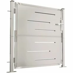 TRUE DEAL Portail De Jardin 100x100 Cm Acier Inoxydable 9 TRUE DEAL Portail De Jardin 100x100 Cm Acier Inoxydable -Portail Soldes Boutique 61818690 3