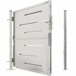 TRUE DEAL Portail De Jardin 100x100 Cm Acier Inoxydable 11 TRUE DEAL Portail De Jardin 100x100 Cm Acier Inoxydable -Portail Soldes Boutique 61818690 5