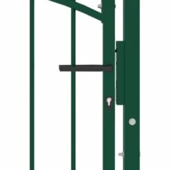TRUE DEAL Portail De Clôture Avec Dessus Arqué Acier 100x150 Cm Vert -Portail Soldes Boutique 61824699 3