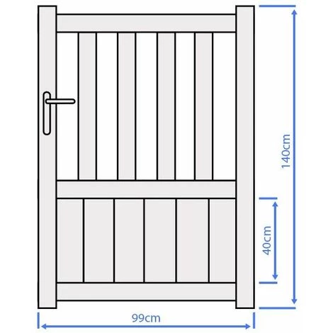 VENTE-UNIQUE.COM Portillon Battant Aluminium Ajouré L100 X H140 Cm Anthracite BARTOS - Gris Anthracite 6 VENTE-UNIQUE.COM Portillon Battant Aluminium Ajouré L100 X H140 Cm Anthracite BARTOS - Gris Anthracite – Image 4