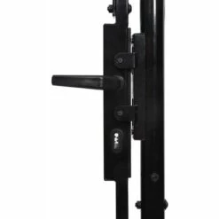 SUPERMARKET Portillon Simple Porte Avec Dessus à Pointe Acier 1x1 M Noir -Portail Soldes Boutique 63651650 4