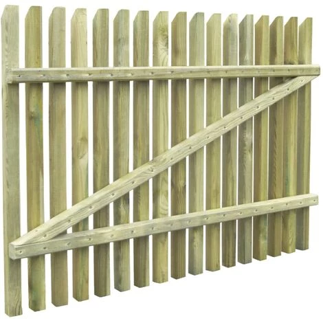 SUPERMARKET Porte De Jardin En Piquets Bois De Pin Imprégné 100 X 75 Cm 7 SUPERMARKET Porte De Jardin En Piquets Bois De Pin Imprégné 100 X 75 Cm – Image 5
