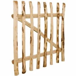 SUPERMARKET Portillon Simple De Clôture Bois De Noisetier 100 X 90 Cm -Portail Soldes Boutique 63667052 3