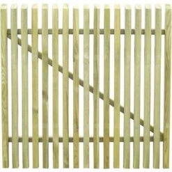 SUPERMARKET Portail De Jardin En Piquets Bois De Pin Imprégné 100x100 Cm 9 SUPERMARKET Portail De Jardin En Piquets Bois De Pin Imprégné 100x100 Cm -Portail Soldes Boutique 63671221 3
