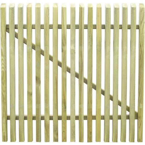 SUPERMARKET Portail De Jardin En Piquets Bois De Pin Imprégné 100x100 Cm 5 SUPERMARKET Portail De Jardin En Piquets Bois De Pin Imprégné 100x100 Cm – Image 3