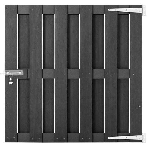 SUPERMARKET Portillon WPC 100x100 Cm Gris 3 SUPERMARKET Portillon WPC 100x100 Cm Gris