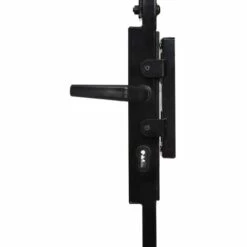 SUPERMARKET Portail De Clôture à Dessus Arqué Et 2 Poteaux 105x204 Cm Noir -Portail Soldes Boutique 63680797 4