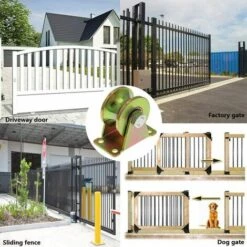 SINCèREETALI Roues De Porte Coulissante 50 Mm, Roues En Acier Avec Rainure En U, Roue à Rainure En U Pour Voie De Marche Arrière, Machine Industrielle, Porte Roulante, Capacité De Charge 300 Kg Par Roue 10 SINCèREETALI Roues De Porte Coulissante 50 Mm, Roues En Acier Avec Rainure En U, Roue à Rainure En U Pour Voie De Marche Arrière, Machine Industrielle, Porte Roulante, Capacité De Charge 300 Kg Par Roue -Portail Soldes Boutique 63821047 4