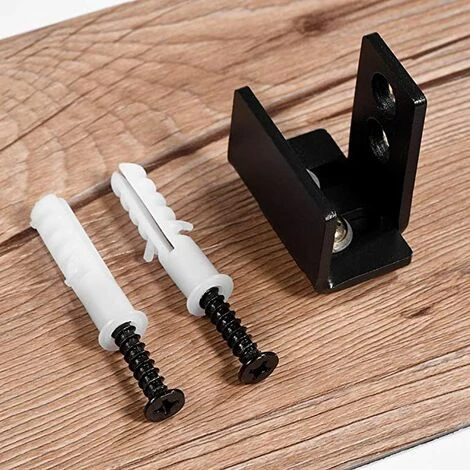 BENOBBY KIDS Quincaillerie Fixée Au Mur Avec Guide De Porte De Grange Coulissante En Acier Au Carbone Noir Pour Guidage Au Sol Pour Usage Intensif Avec Vis 7 BENOBBY KIDS Quincaillerie Fixée Au Mur Avec Guide De Porte De Grange Coulissante En Acier Au Carbone Noir Pour Guidage Au Sol Pour Usage Intensif Avec Vis – Image 5