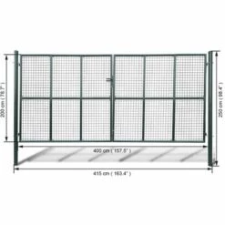HKLFFJA Portail à Mailles 415 X 250 Cm / 400 X 200 Cm 9 HKLFFJA Portail à Mailles 415 X 250 Cm / 400 X 200 Cm -Portail Soldes Boutique 64107645 4