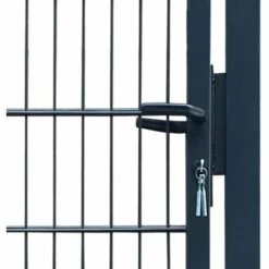 HKLFFJA Portillon 2D (simple) Gris Anthracite 106x170 Cm -Portail Soldes Boutique 64107695 4