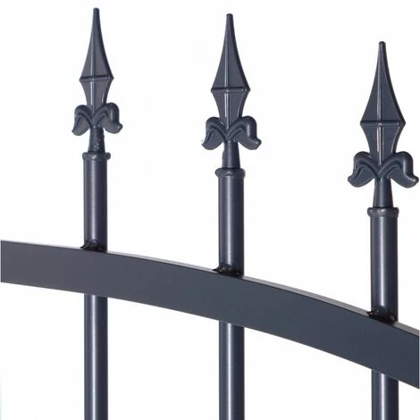 EASYCLOTURE Portillon Aluminium Gris Jais Passage 1m 4 EASYCLOTURE Portillon Aluminium Gris Jais Passage 1m – Image 2