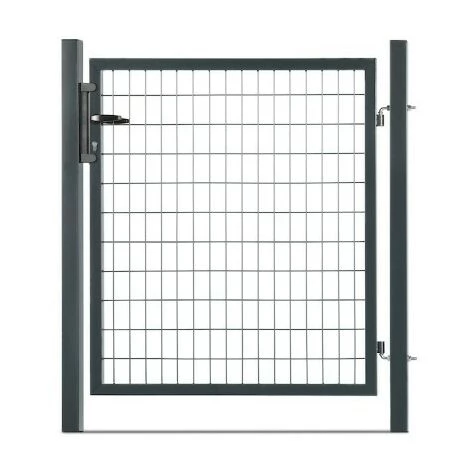 EASYCLOTURE Portillon Grillagé En Acier Galvanisé Maille 100 X 50 Passage 1m X 1m00 Gris Anthracite 3 EASYCLOTURE Portillon Grillagé En Acier Galvanisé Maille 100 X 50 Passage 1m X 1m00 Gris Anthracite