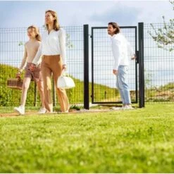 EASYCLOTURE Portillon Grillagé En Acier Galvanisé Maille 100 X 50 Passage 1m X 1m00 Gris Anthracite 10 EASYCLOTURE Portillon Grillagé En Acier Galvanisé Maille 100 X 50 Passage 1m X 1m00 Gris Anthracite -Portail Soldes Boutique 64562512 4