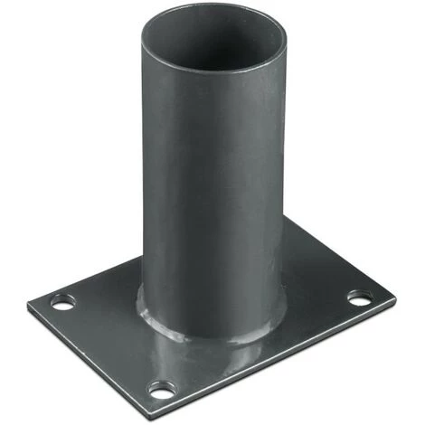 EASYCLOTURE Platine De Fixation Diamètre 60 Mm Pour Portillon Grillagé Noir 3 EASYCLOTURE Platine De Fixation Diamètre 60 Mm Pour Portillon Grillagé Noir