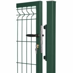 EASY CLOTURE Portillon Grillagé En Acier Galvanisé Maille 200 X 50 Occultable Passage 1m X 1m30 Vert -Portail Soldes Boutique 64562583 3
