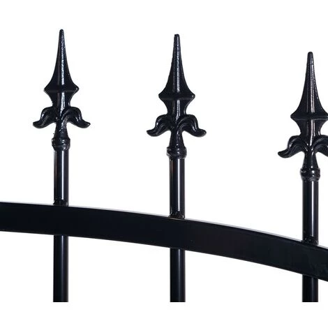 EASY CLOTURE Portail Aluminium Noir Double Battant Jais 4m00 7 EASY CLOTURE Portail Aluminium Noir Double Battant Jais 4m00 – Image 5