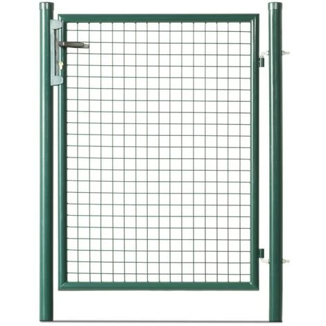 EASY CLOTURE Portillon Grillagé En Acier Galvanisé Maille 50 X 50 Passage 1m X 1m00 Vert 3 EASY CLOTURE Portillon Grillagé En Acier Galvanisé Maille 50 X 50 Passage 1m X 1m00 Vert