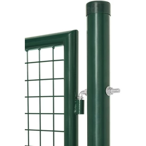 EASY CLOTURE Portillon Grillagé En Acier Galvanisé Maille 50 X 50 Passage 1m X 1m00 Vert 4 EASY CLOTURE Portillon Grillagé En Acier Galvanisé Maille 50 X 50 Passage 1m X 1m00 Vert – Image 2