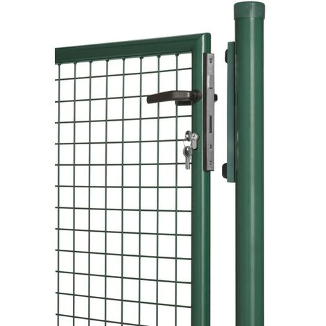 EASY CLOTURE Portillon Grillagé En Acier Galvanisé Maille 50 X 50 Passage 1m X 1m00 Vert 5 EASY CLOTURE Portillon Grillagé En Acier Galvanisé Maille 50 X 50 Passage 1m X 1m00 Vert – Image 3