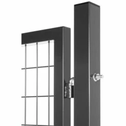 EASYCLOTURE Portillon Grillagé En Acier Galvanisé Maille 100 X 50 Passage 1m20 X 1m00 Gris Anthracite -Portail Soldes Boutique 64562628 3